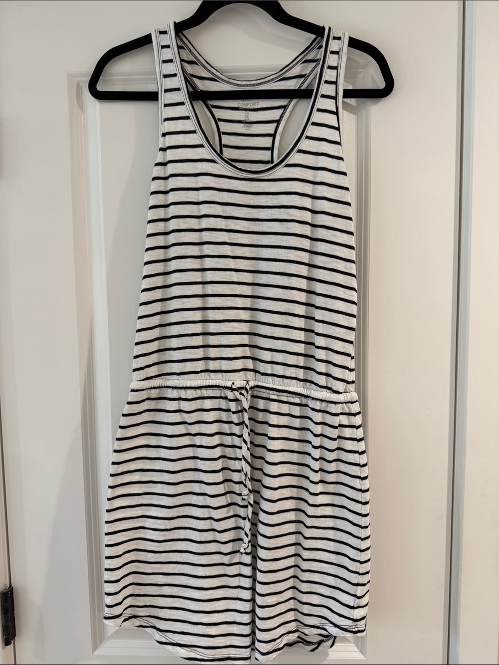 GAP Black & White Striped knit dress